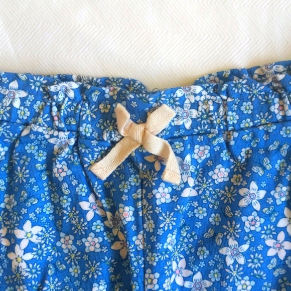 first impressions blue floral cotton bubble shorts 4T toddler girls - Picture 2 of 5